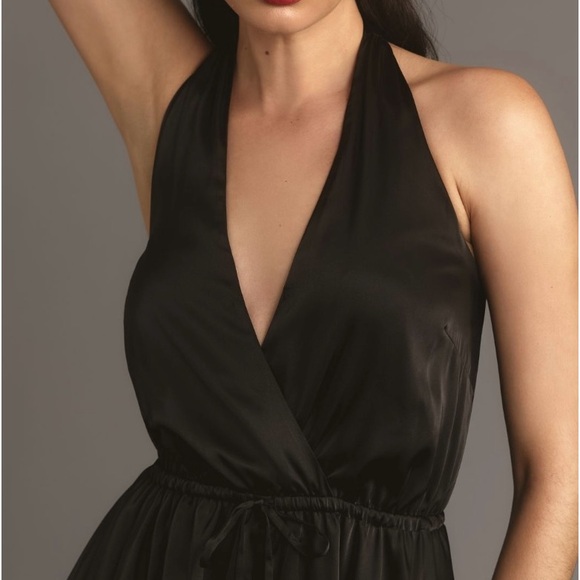 Anthropologie Hutch Classic Black Halter Romper, Size XS - Picture 3 of 12